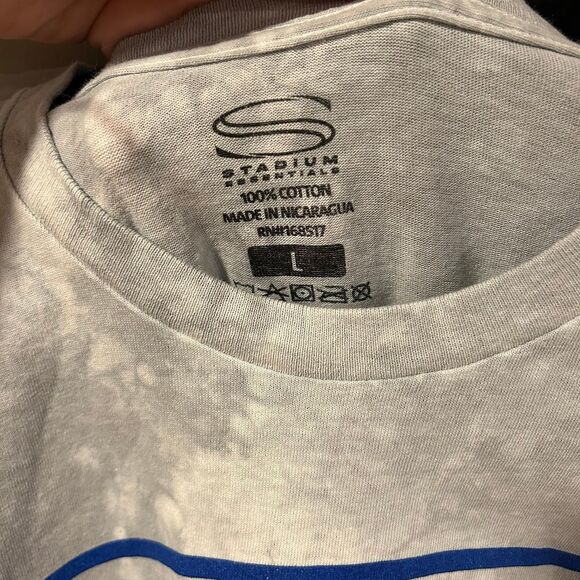 NWOT FC Cincinnati Stadium Essentials Tie Dye Adult Large White Blue T-Shirt - Picture 2 of 6